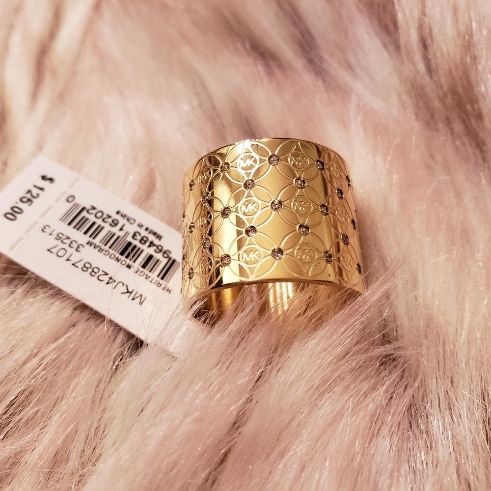 Michael Kors Cigar Band Ring sz 7